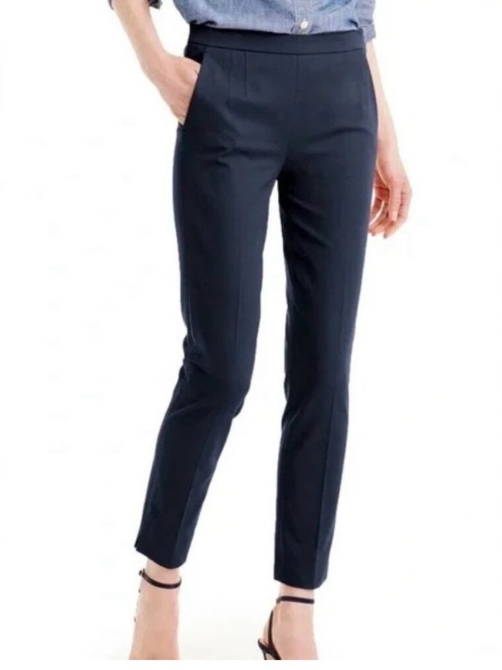 NWOT J. Crew Navy Martie Ankle Pants - Size 10